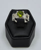 Peridot Openwork Textured Ring