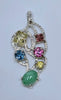 Multi-Gem Openwork Pendant