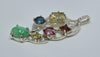 Multi-Gem Openwork Pendant