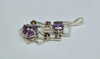 High-Polish Interlocking Geometric Frame Pendant
