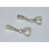 Abstract Geometric Silver Link Statement Earrings