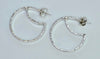 High Polish with Delicately Textured Sides Earrings