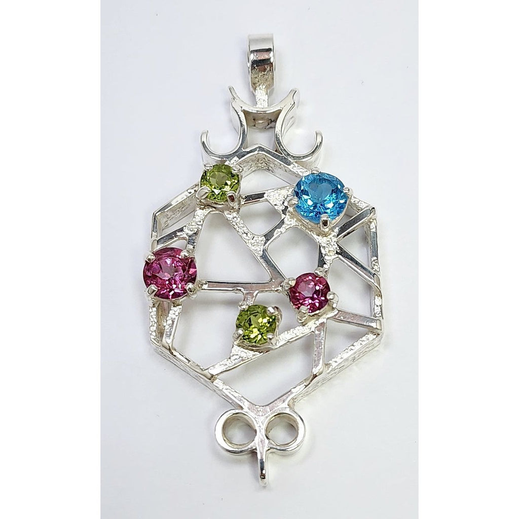 "Jeweled Obstacle" Pendant
