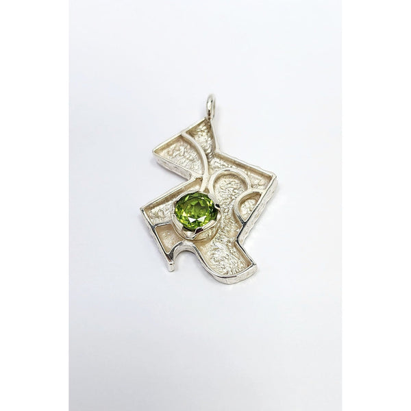 "Puzzled Peridot" Pendant