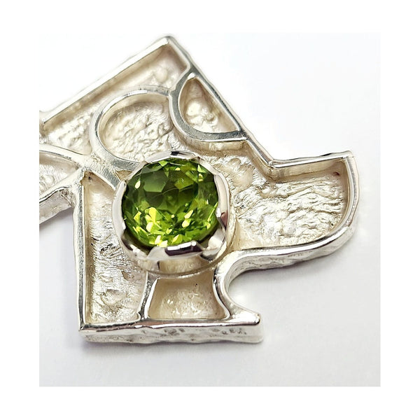 "Puzzled Peridot" Pendant