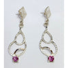 "Drops of Pink Topaz" Earrings