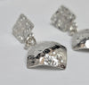 Mildly textured Sterling Silver Earrings