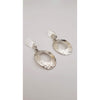 Stamped textured Sterling Silver Earrings
