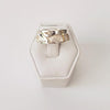 High polish with mildly textured Sterling Silver Ring