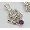 Twisted Amethyst Earrings