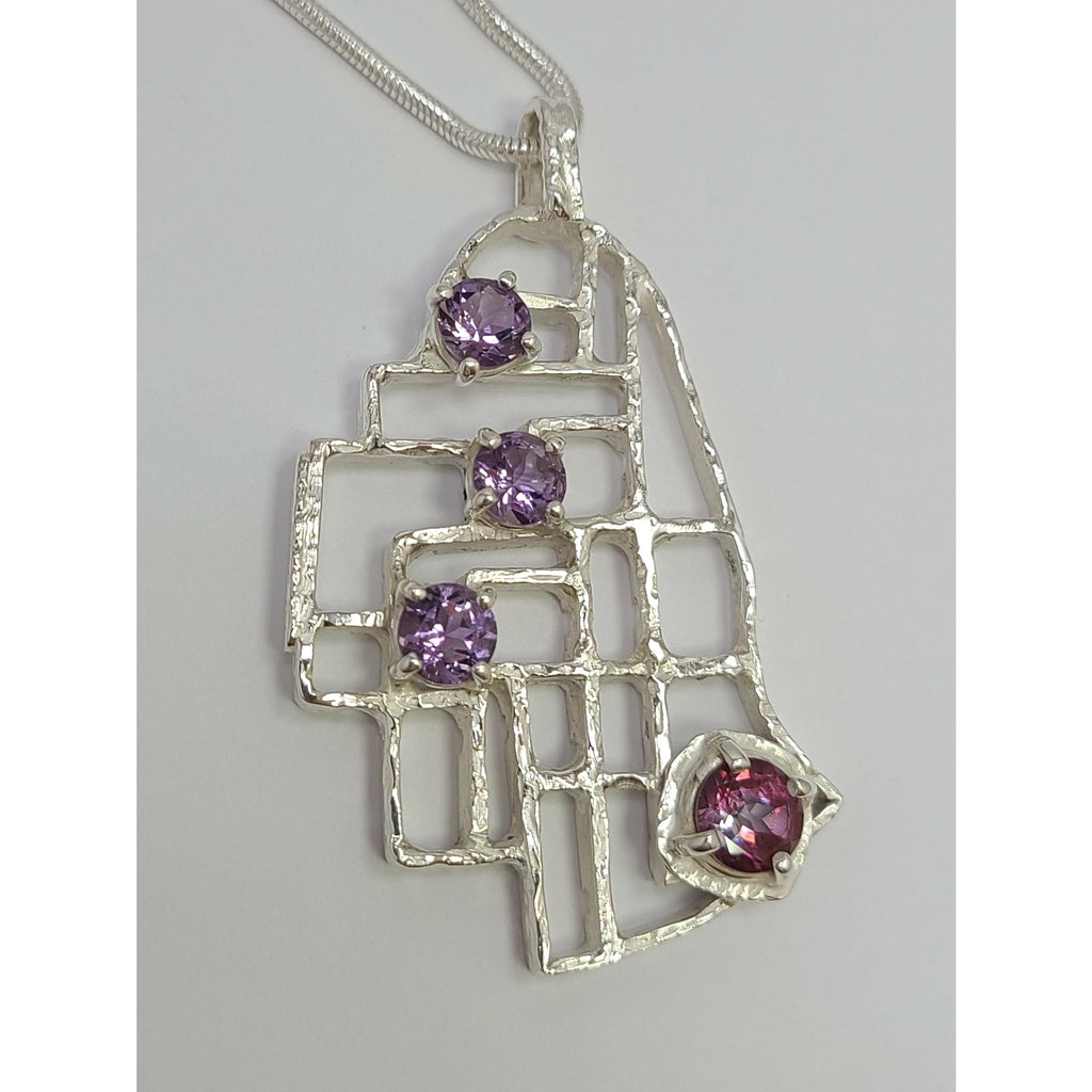 "Amethyst Maze" Pendant