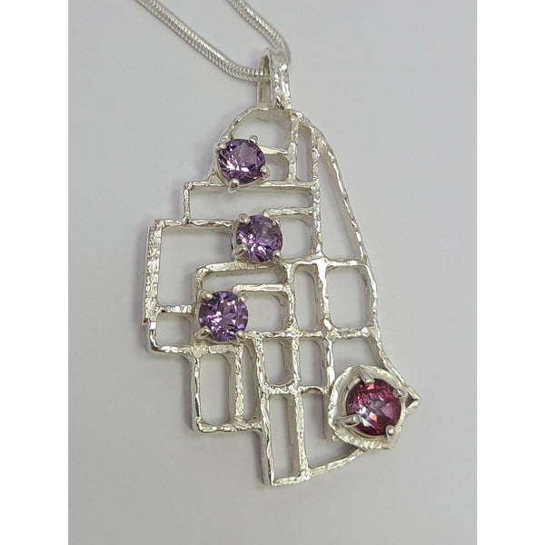 "Amethyst Maze" Pendant