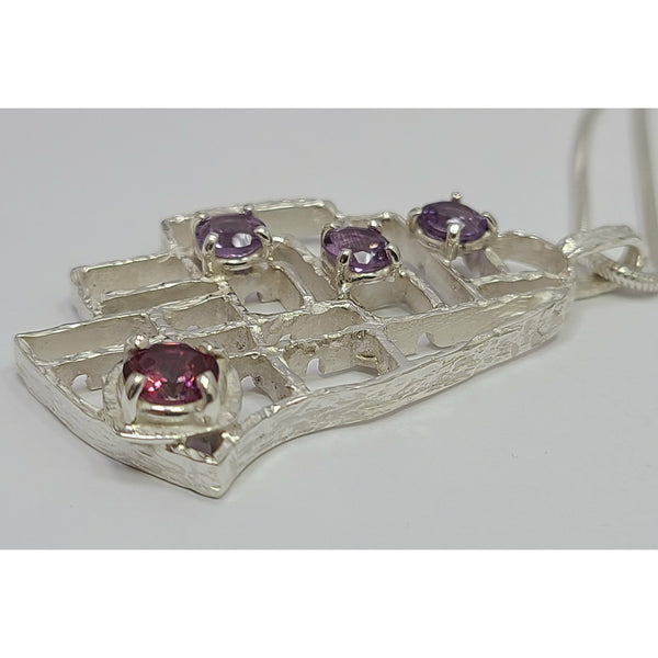 "Amethyst Maze" Pendant
