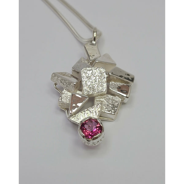 "Blocks of Silver" Pendant