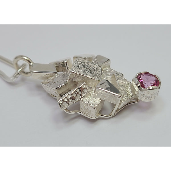 "Blocks of Silver" Pendant