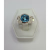 Blue Topaz dual band Ring