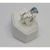 Blue Topaz dual band Ring