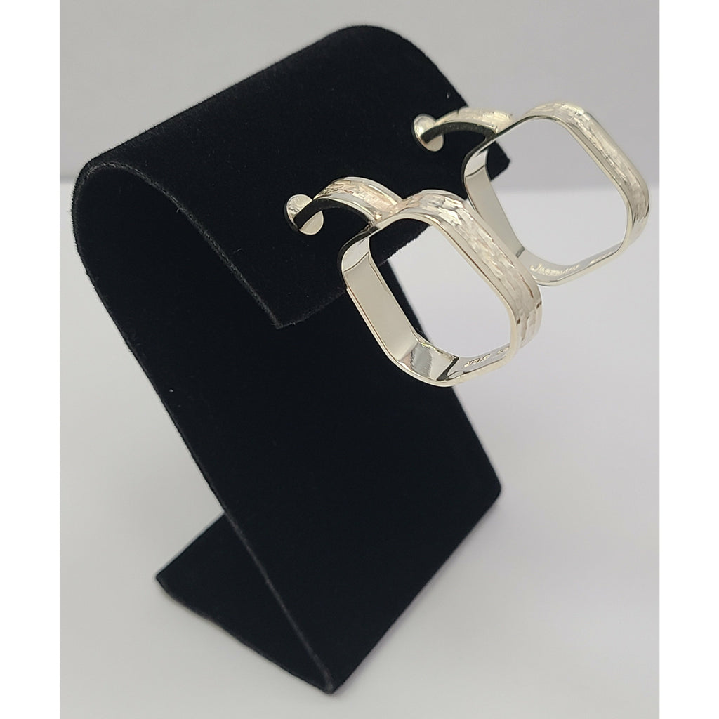 Softly Squared hooped Earrings