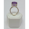 Large Amethyst split band Ring