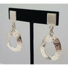 Stamped textured Sterling Silver Earrings