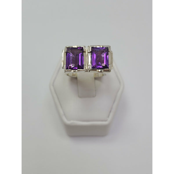 Dual Amethyst Ring