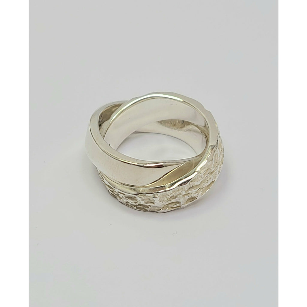 Intertwined Sterling Silver Ring