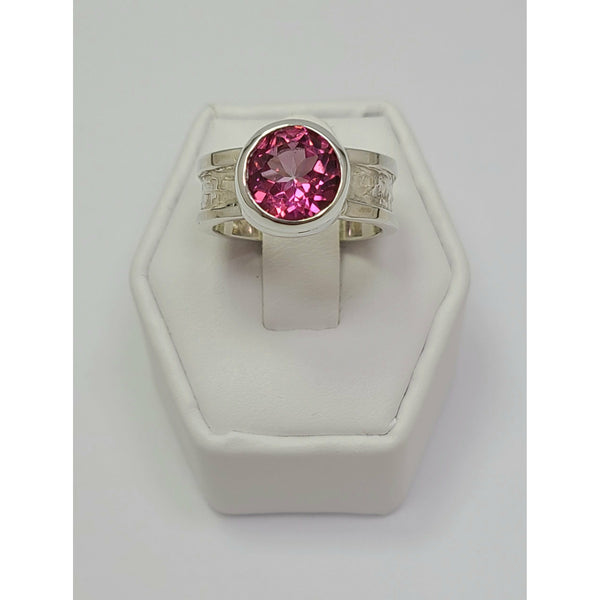 Delicate Pink Topaz Ring
