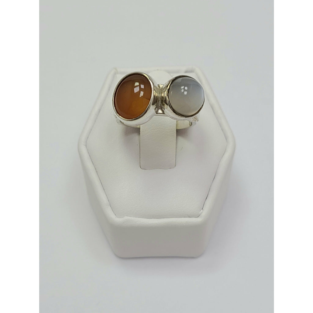 Opal and Moonstone Ring