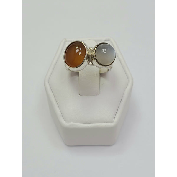 Opal and Moonstone Ring
