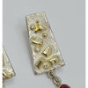Mined Gold Earrings