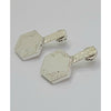 Small Hexagon Sterling Silver Earrings