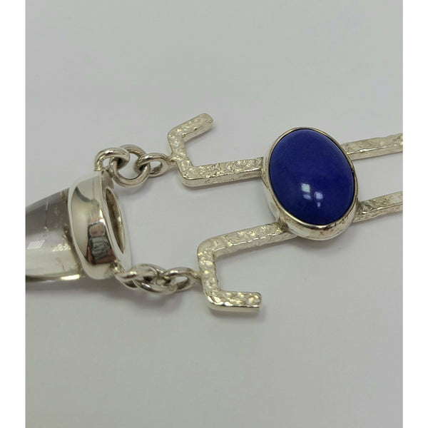 Lapis and Quartz Earrings