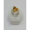 Triangular Citrine Ring