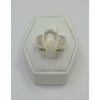 Moonstone mildly textured Ring