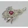 "Pink Topaz Wings" Pendant