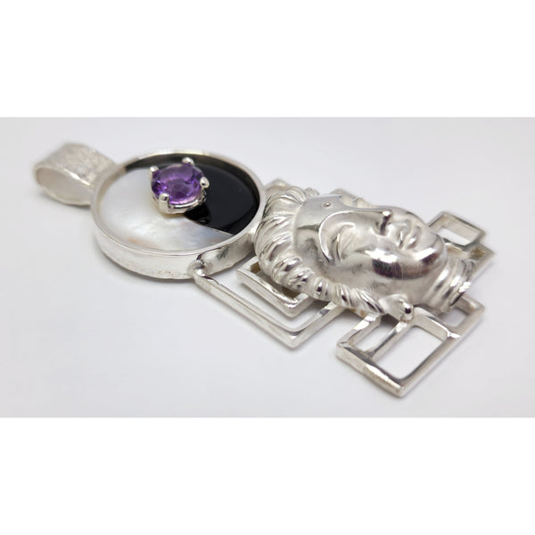 "Amethyst Yin and Yang" Pendant