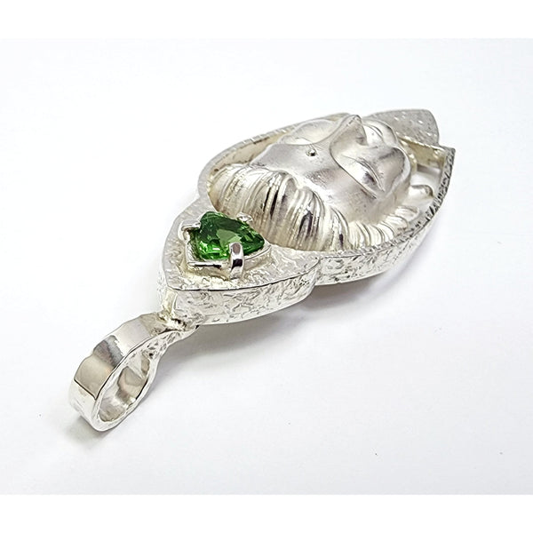 "Tsavorite Buddha" Pendant