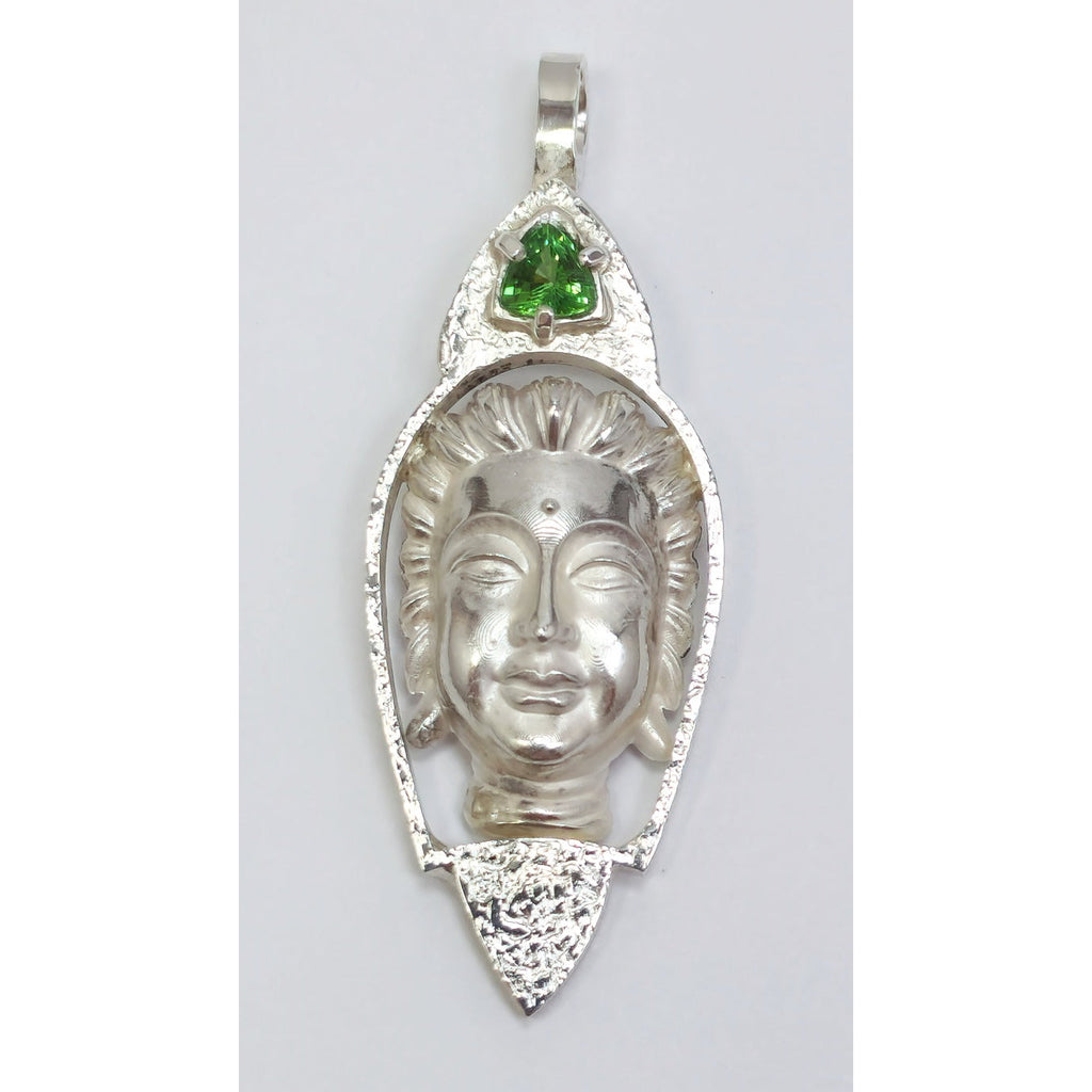 "Tsavorite Buddha" Pendant