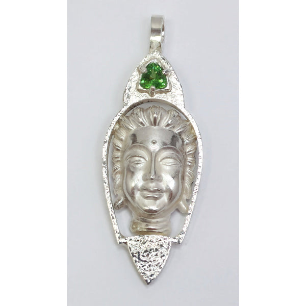"Tsavorite Buddha" Pendant