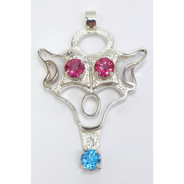 "Faced with Topaz" Pendant