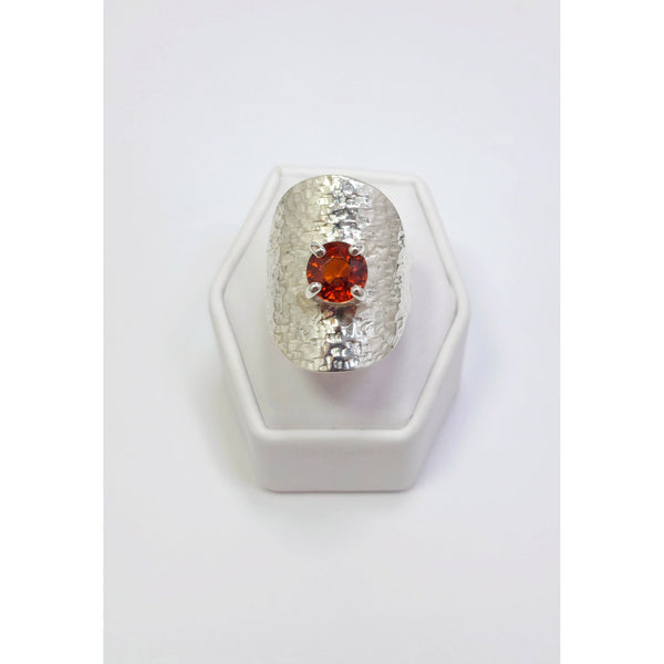 "Shielded Garnet"  Ring