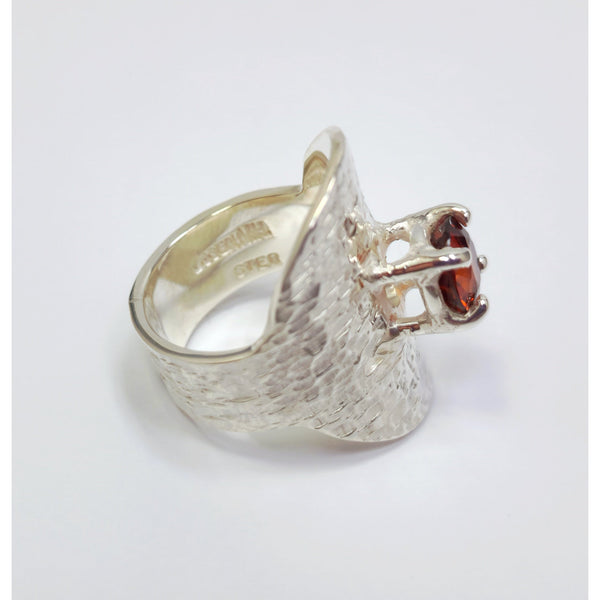 "Shielded Garnet"  Ring