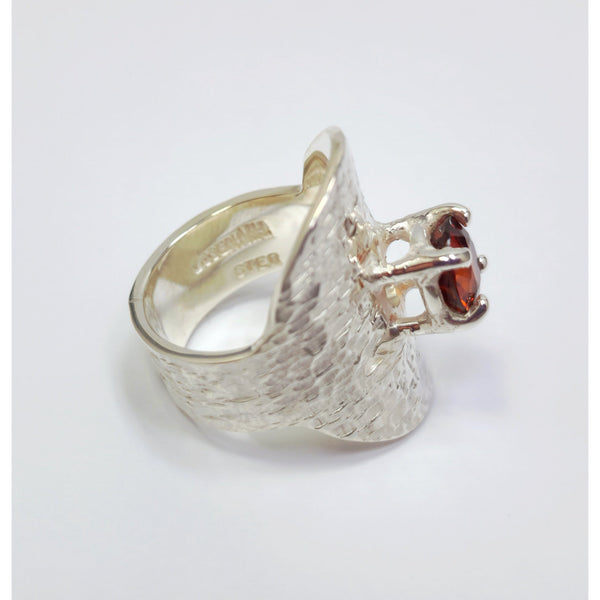 "Shielded Garnet"  Ring