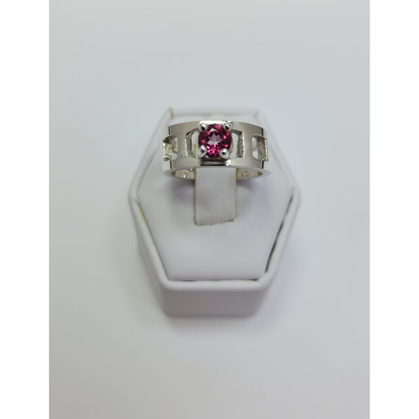 "Opened Pink Topaz" Ring