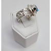 Blue Topaz wrapped in Sterling Silver Ring