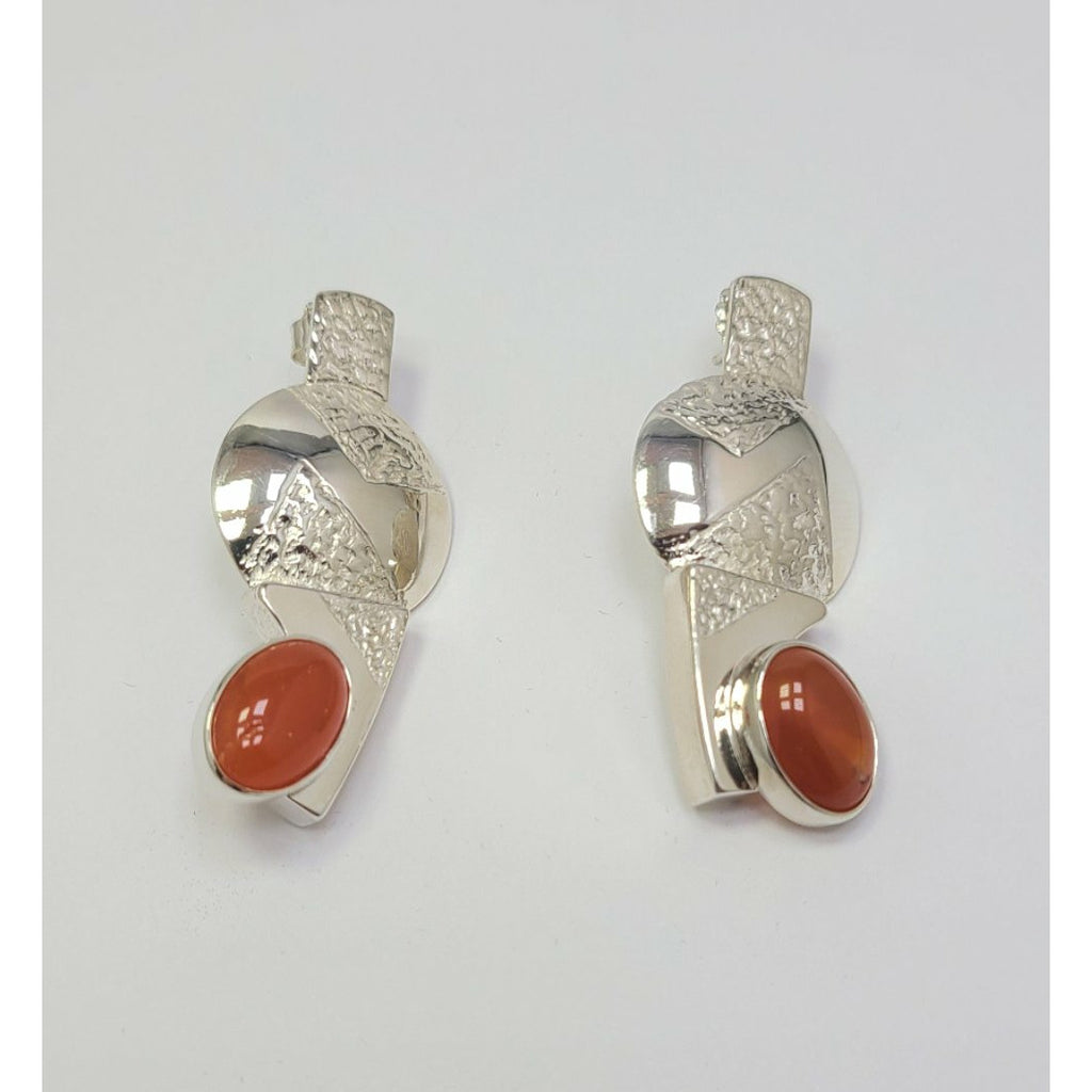 Mirrored Carnelian Earrings