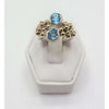 Blue Topaz and Gold Ring