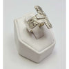 High polish triangle Ring