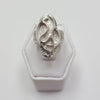 Oval Vine Sterling Silver Ring