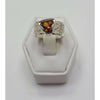 Triangular Citrine Ring